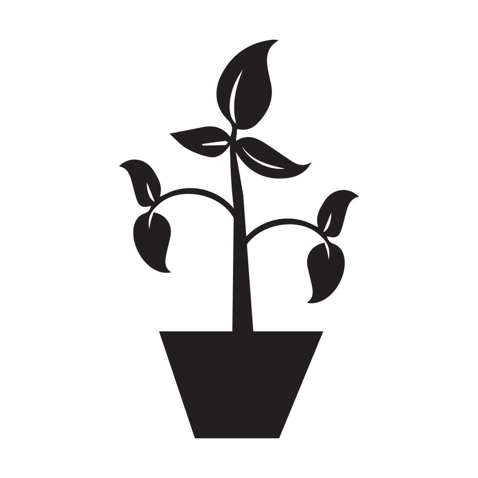 A plant in a pot vector