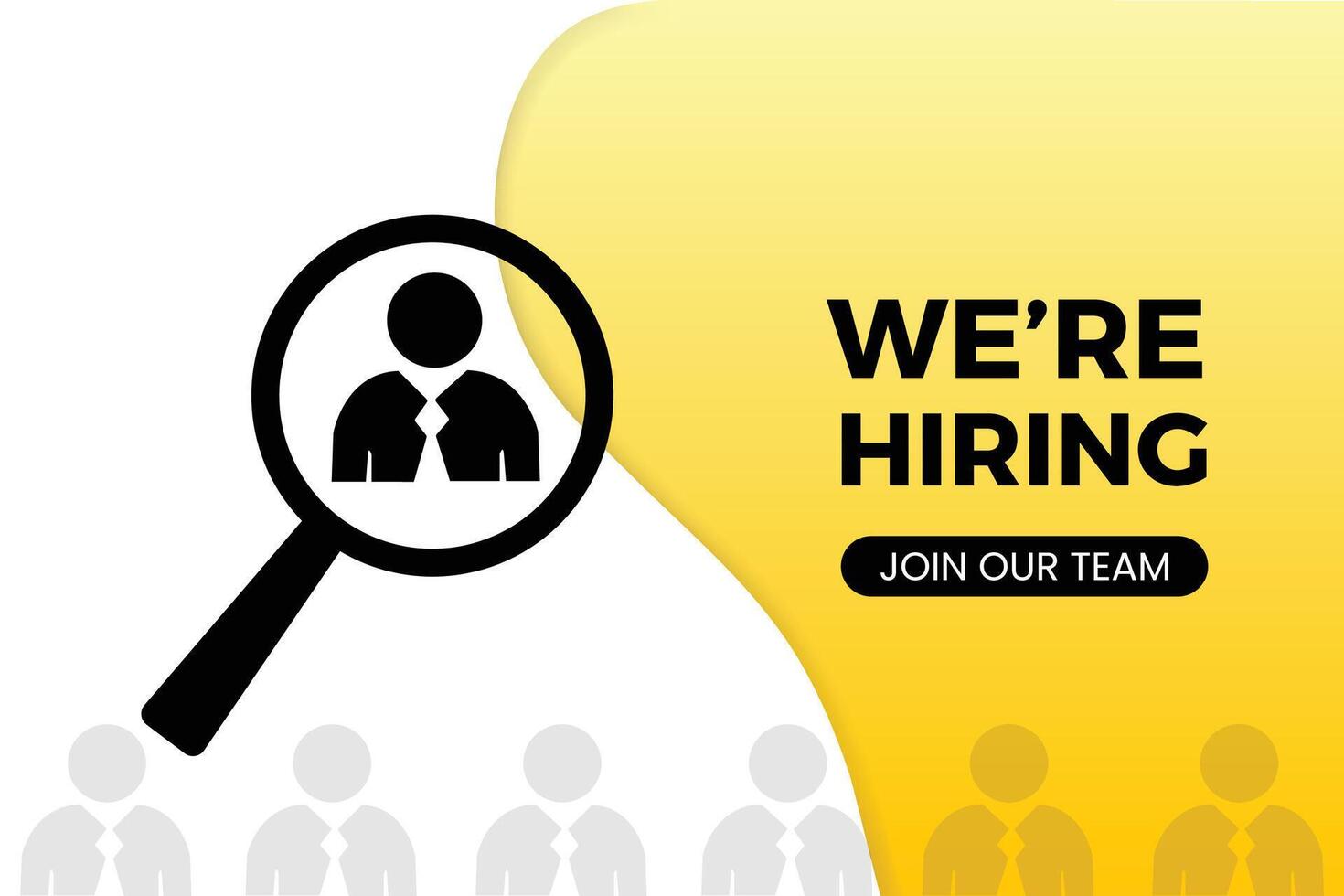 we are hiring design vector