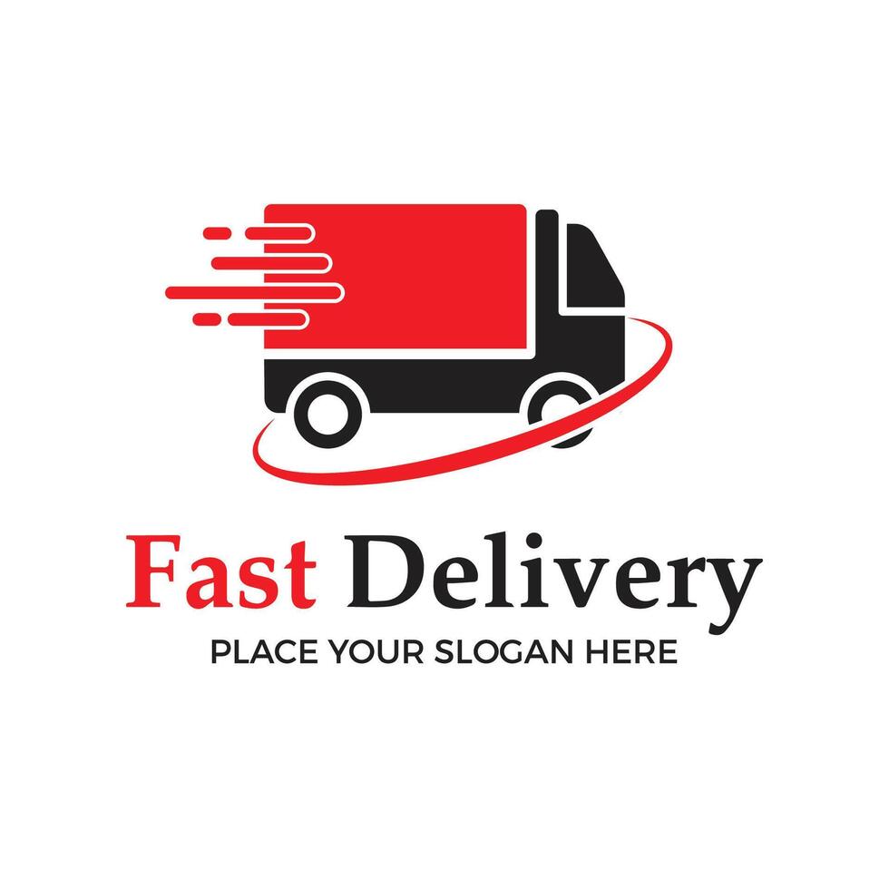 Fast Delivery design with transportation vector