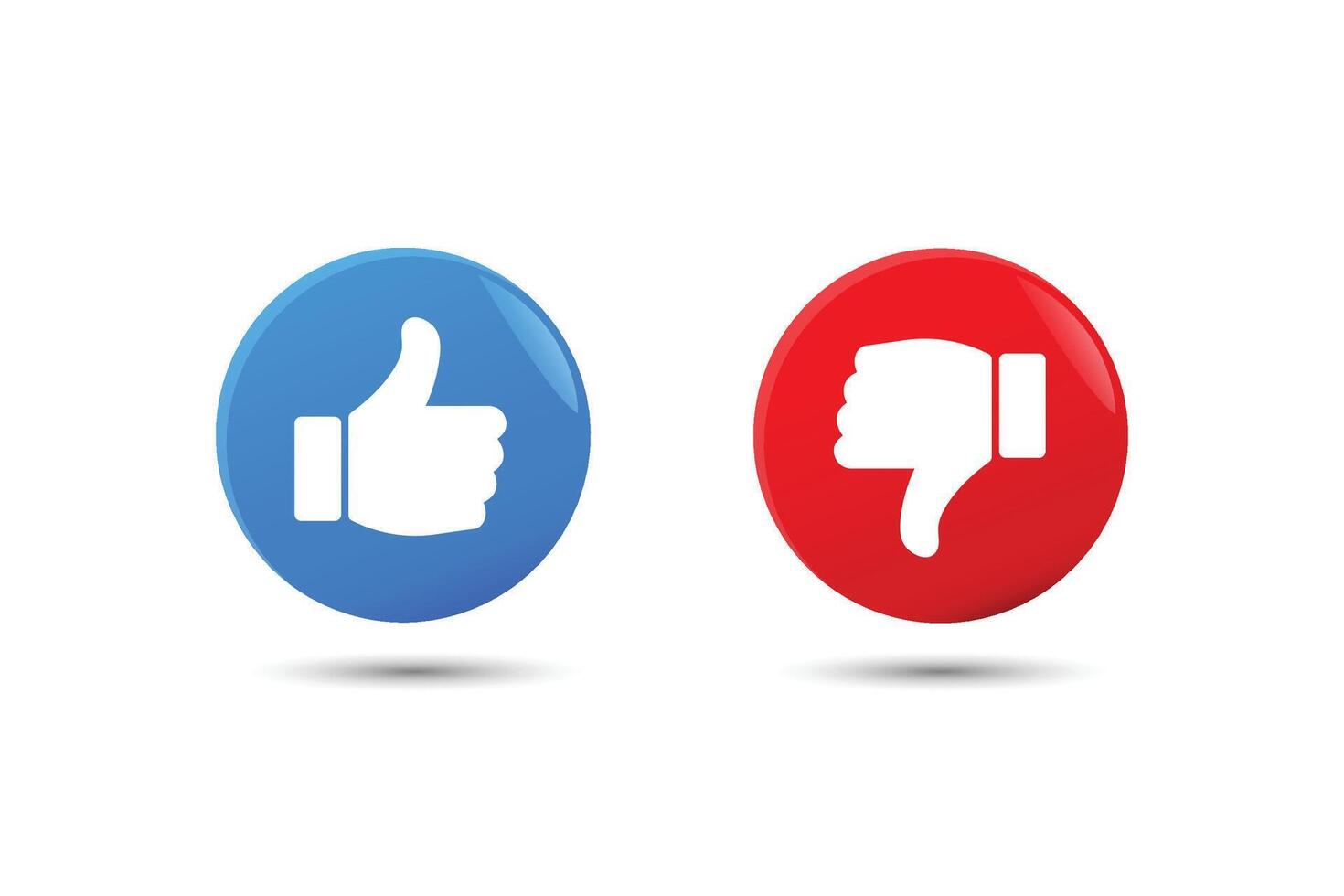 like and unlike symbol illustration vector