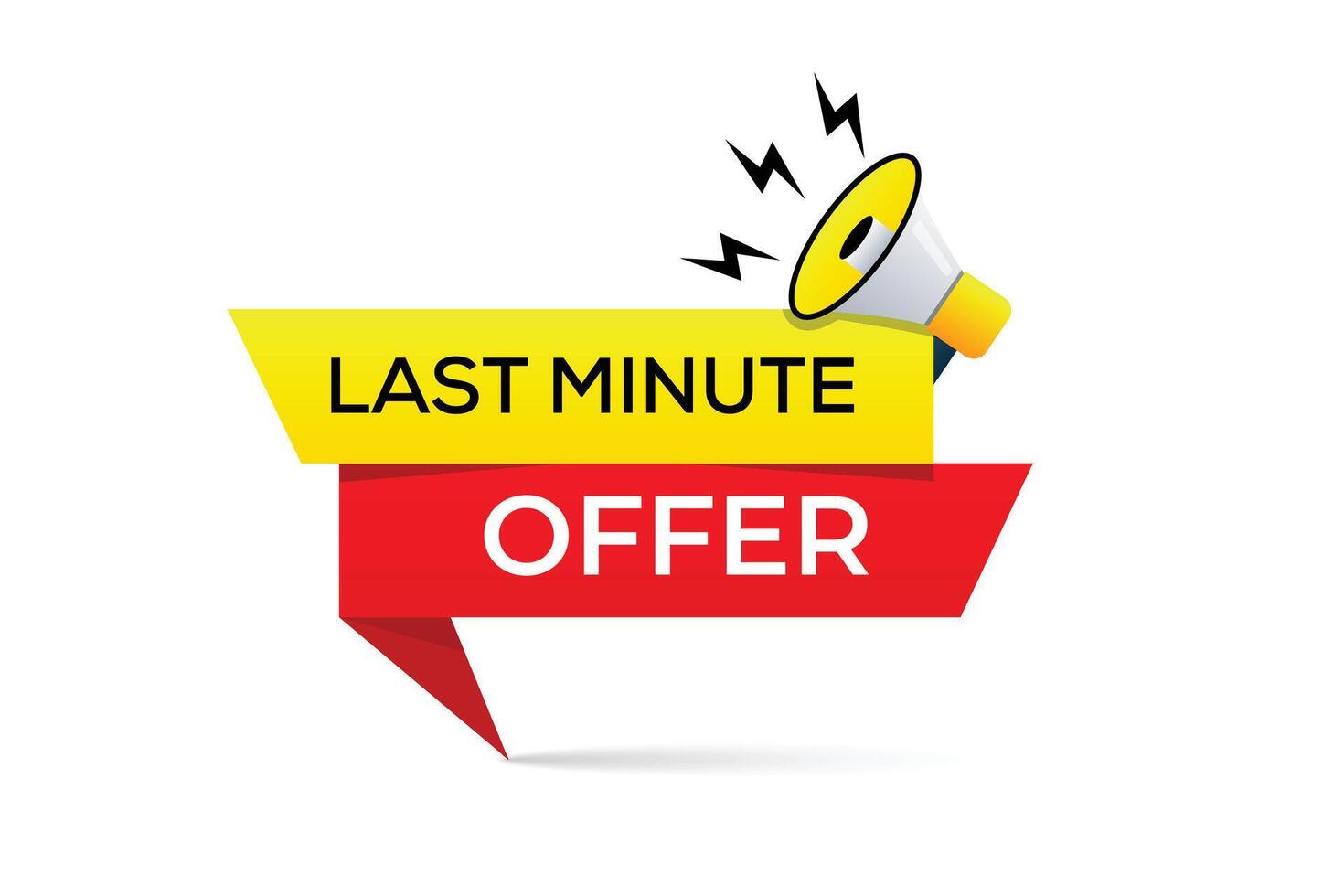 Last minute offer design vector