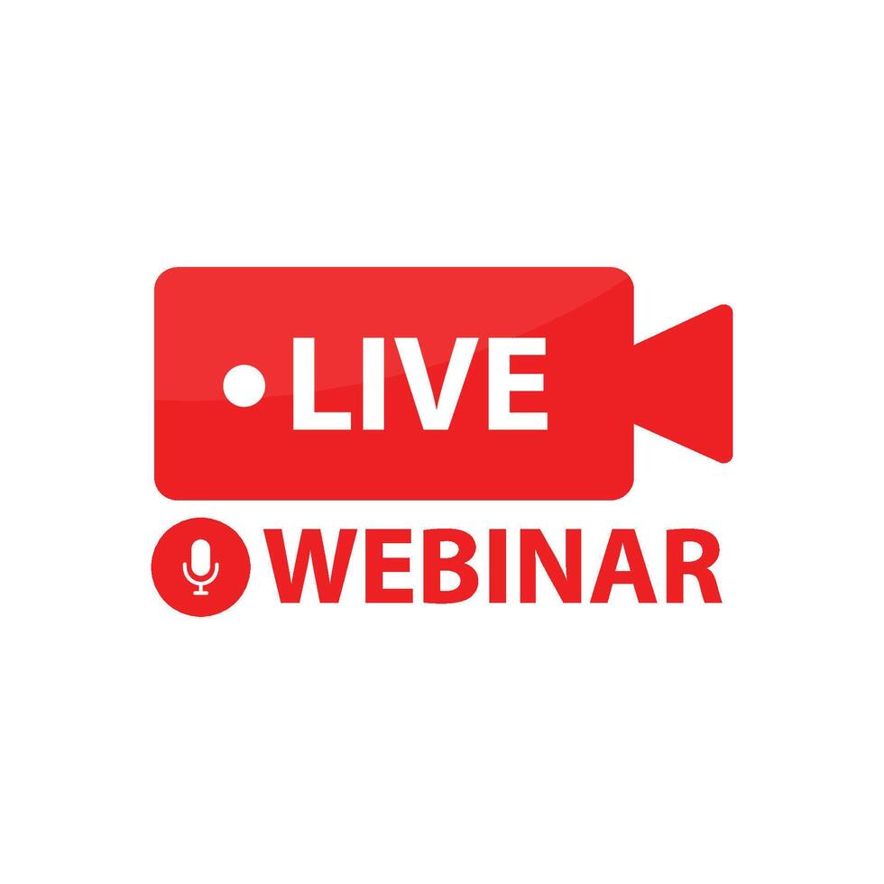 live webinar icon illustration vector