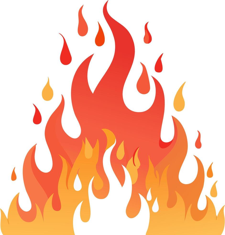 Abstract Flames Overlay vector