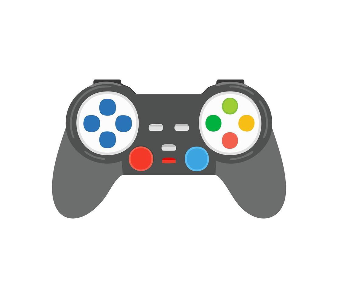 controller with colorful buttons vector
