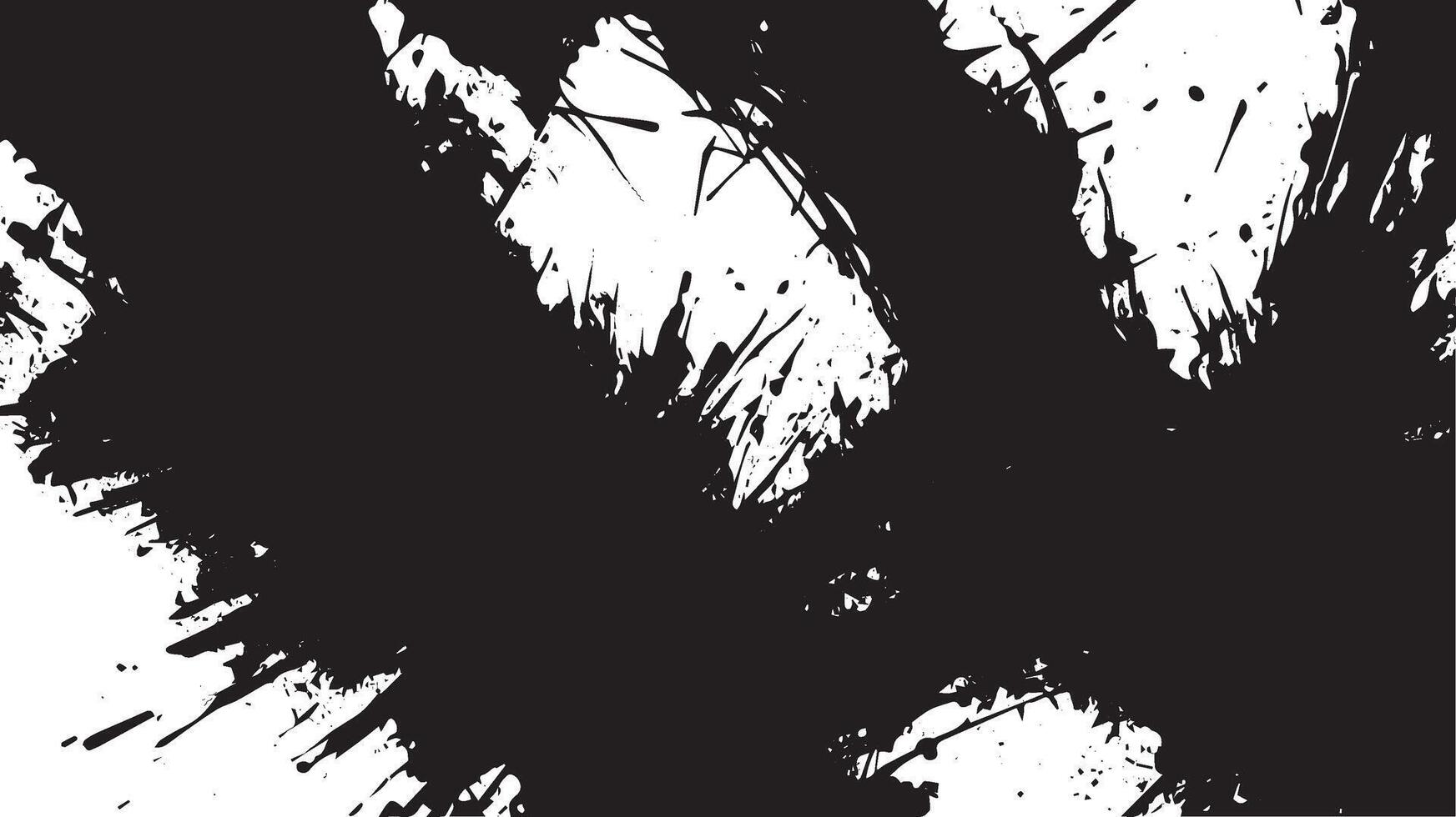 Bold Black Ink Splatter Texture on White Background for Grunge and Abstract Art vector