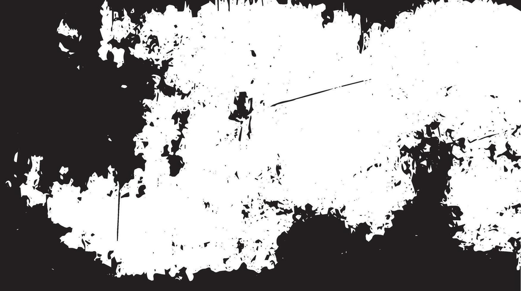 Grunge Abstract Texture Background with Black and White Paint Splatter for Creative Designs vector