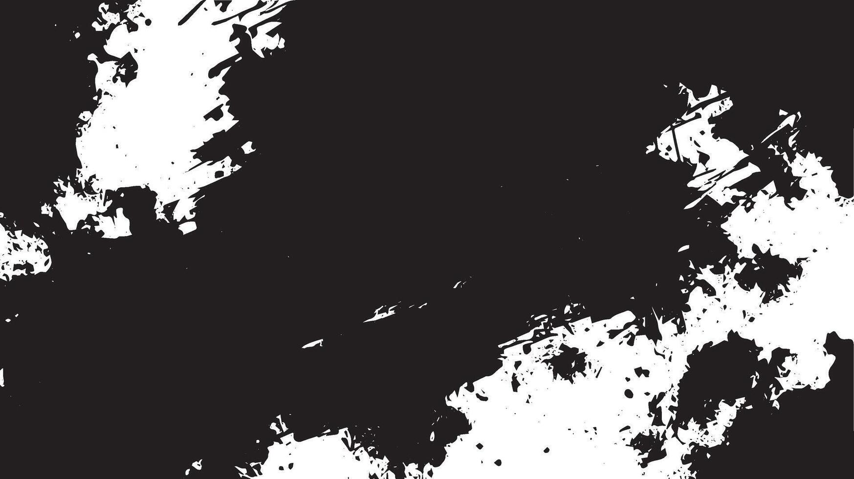 Grunge Black and White Paint Splatter Texture Background vector