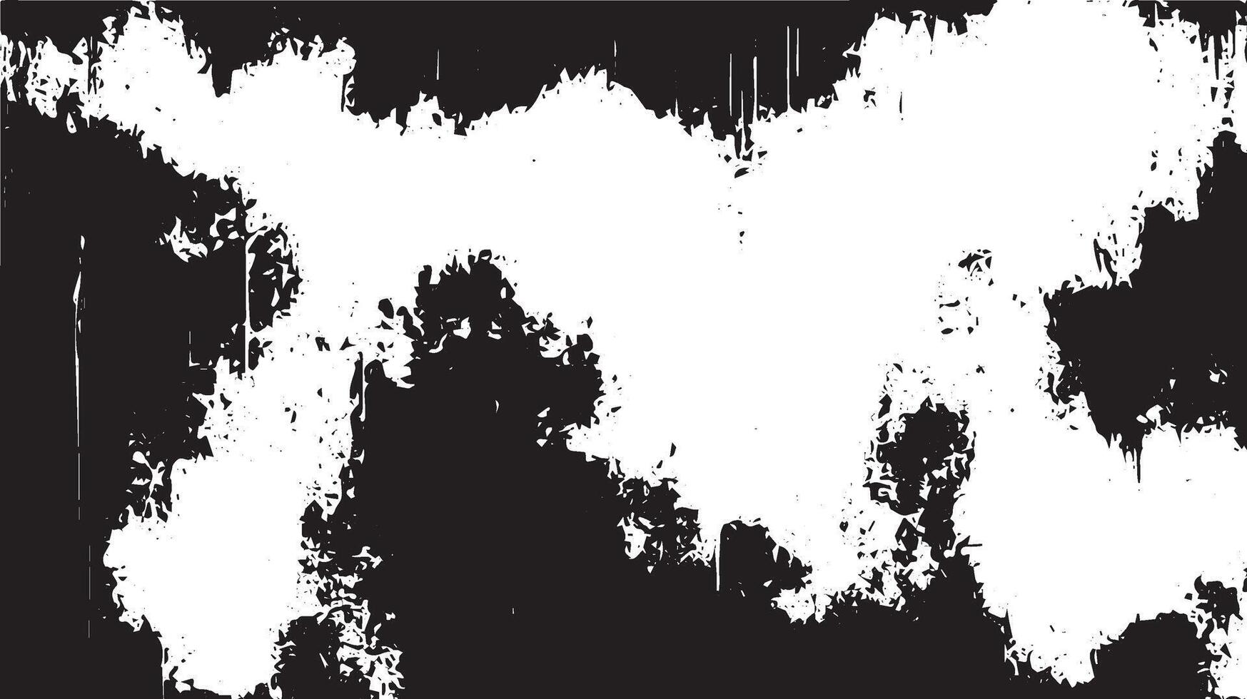 Distressed Grunge Texture, Black and White Abstract Worn Surface Background vector
