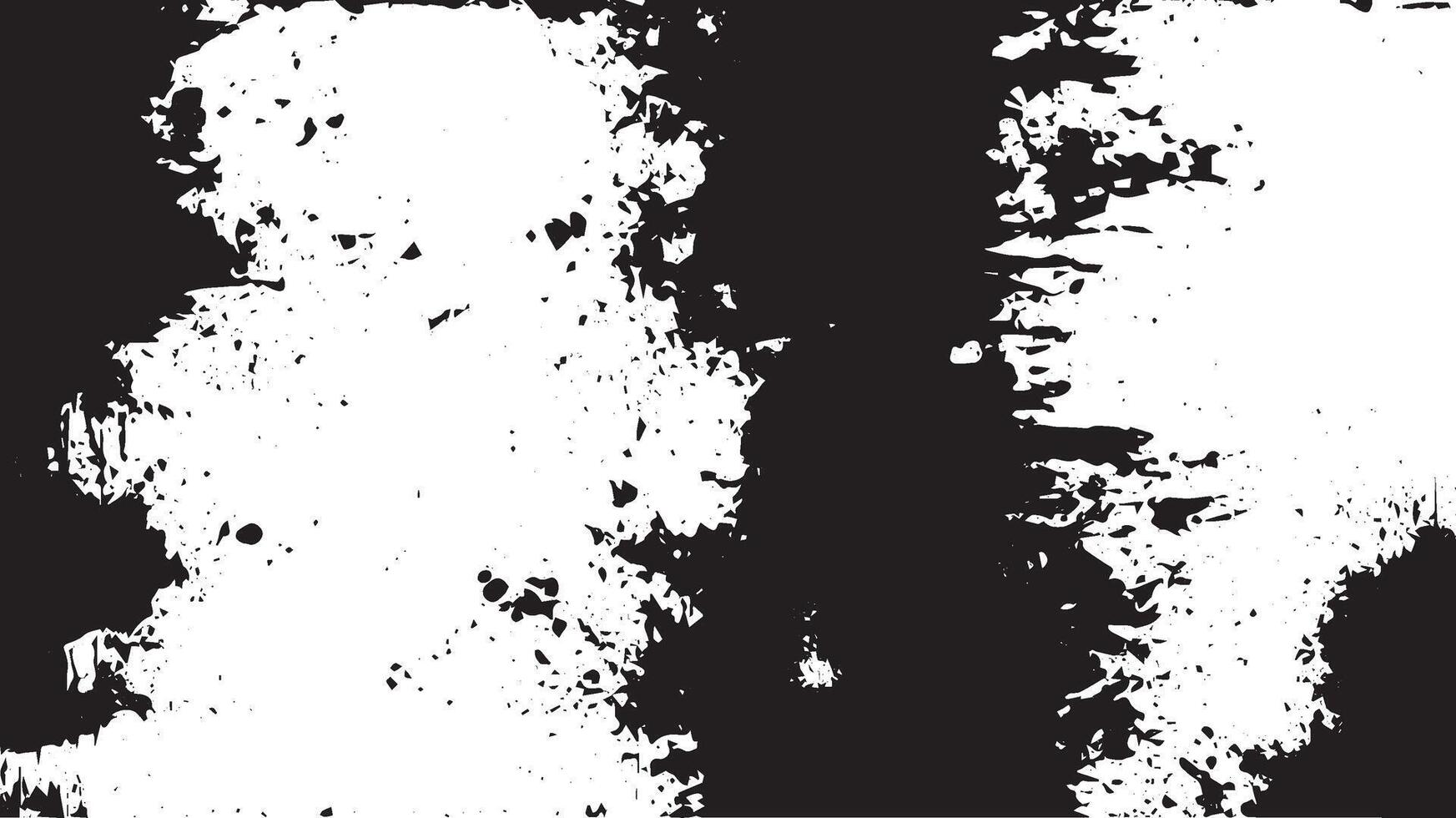 Distressed Vertical Black Ink Grunge Texture on White Background vector