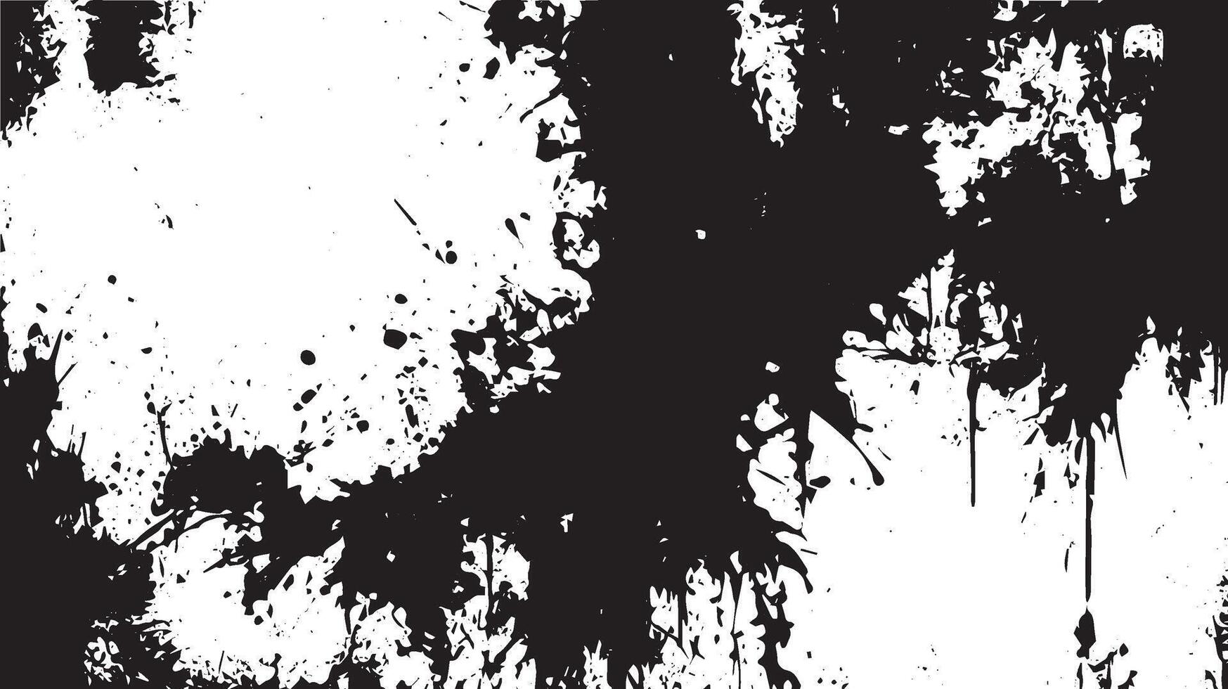 Dynamic Black Ink Splatter Grunge Texture for Artistic Backgrounds and Creative Overlays vector