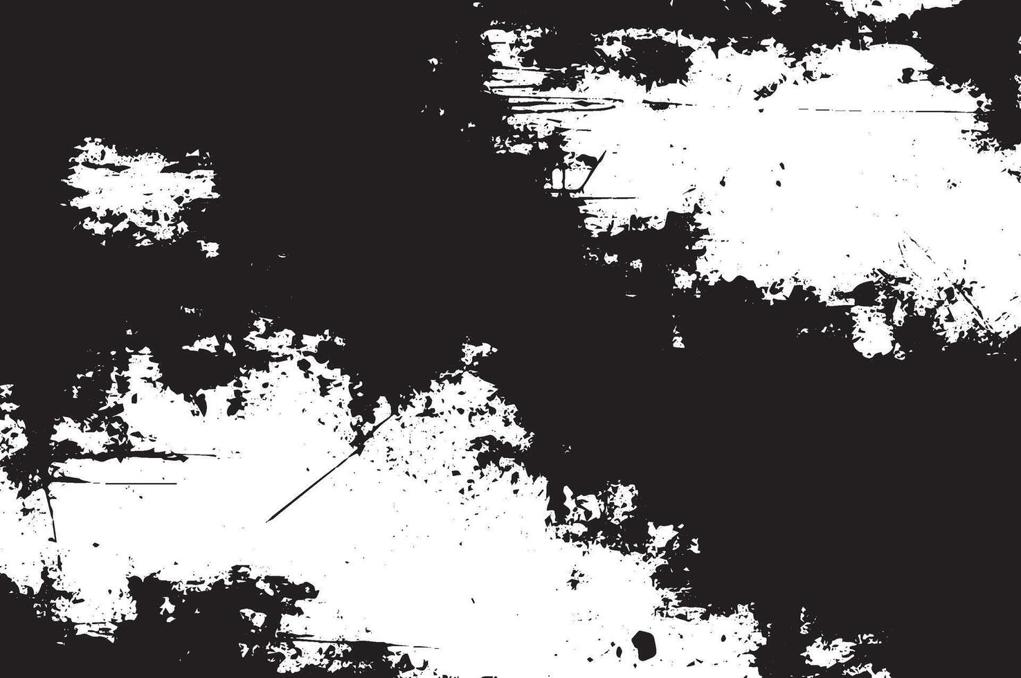 Grunge Black and White Texture Background with Scratched and Weathered Splatter Effects vector