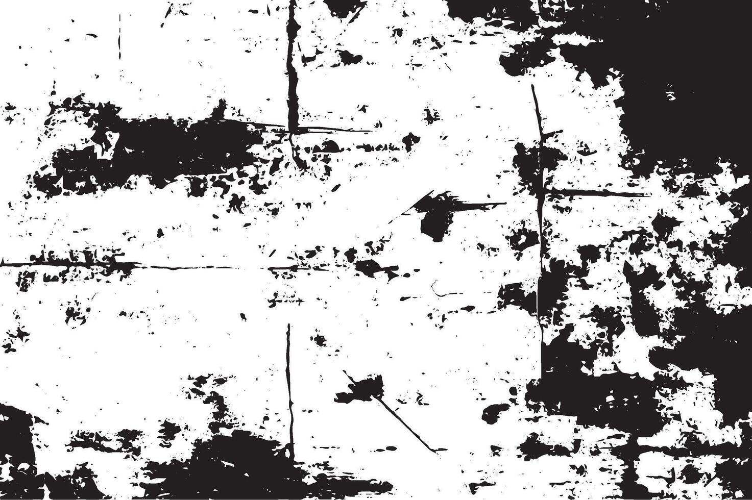 Distressed Grunge Texture with Cracks, Scratches, and Weathered Surface vector