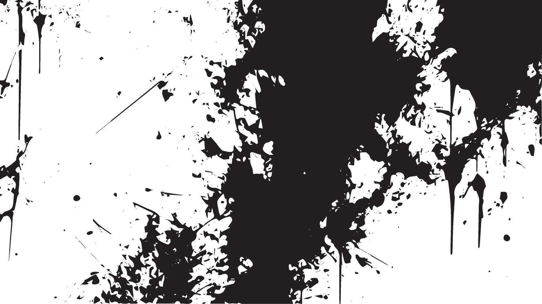 Black and White Ink Splatter Texture Background for Grunge and Artistic Designs vector