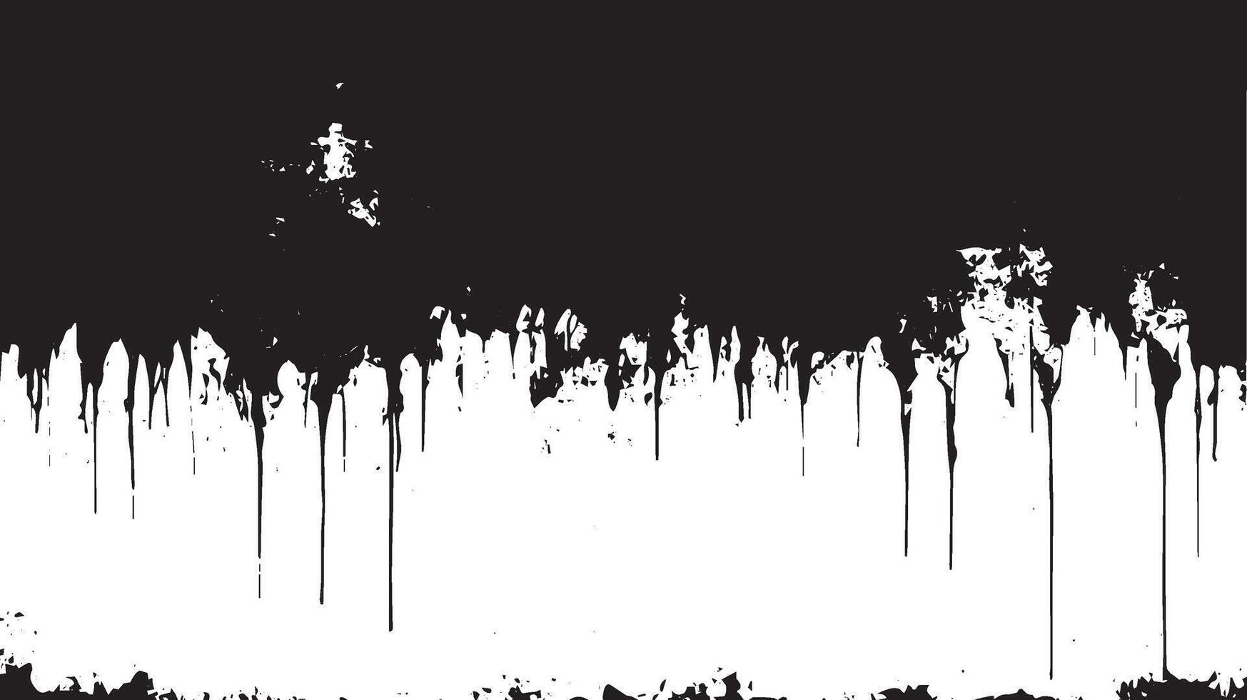 Black Ink Drips on White Background, Grunge, Horror, and Urban Texture Design vector