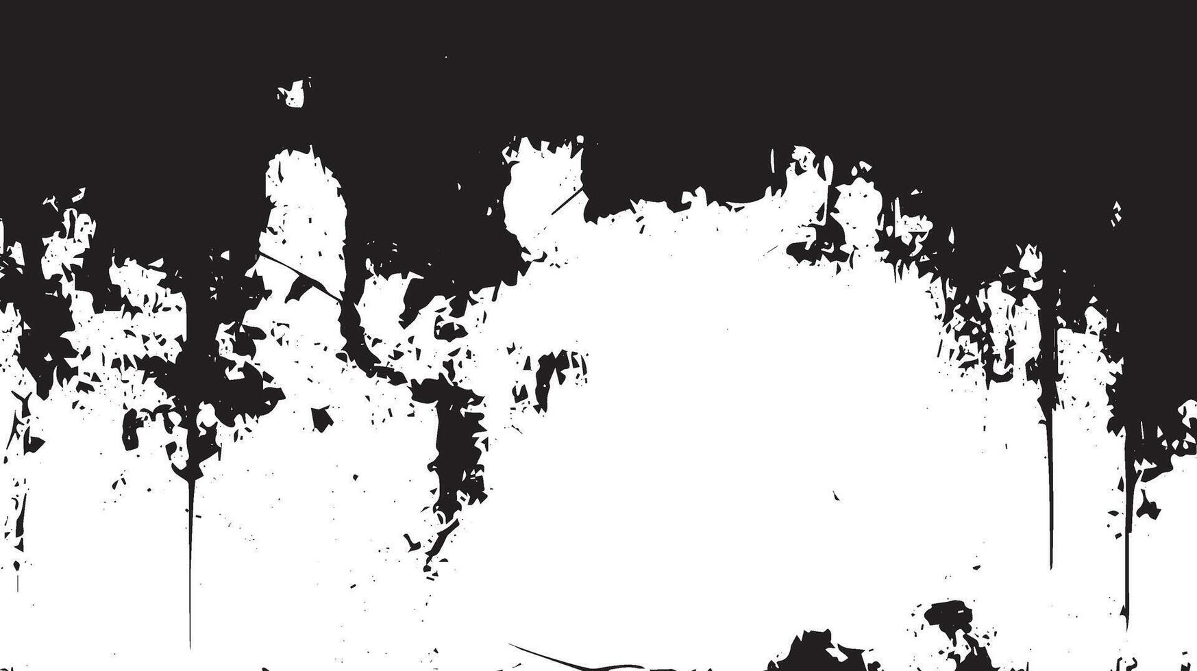 Grunge Dripping Black and White Abstract Texture Background vector