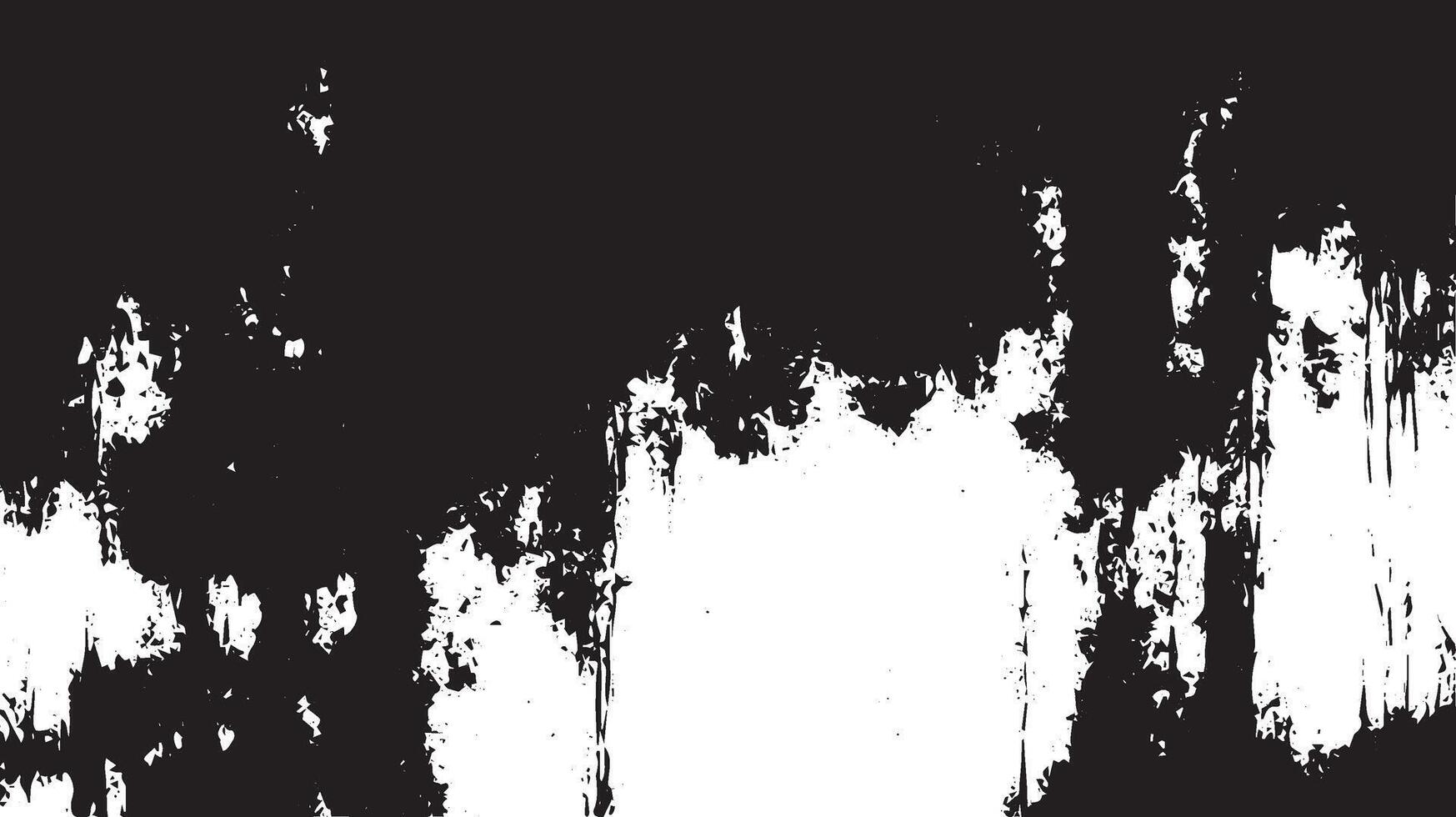 Grunge Dripping Ink Texture Background with Distressed Black and White Abstract Effect vector
