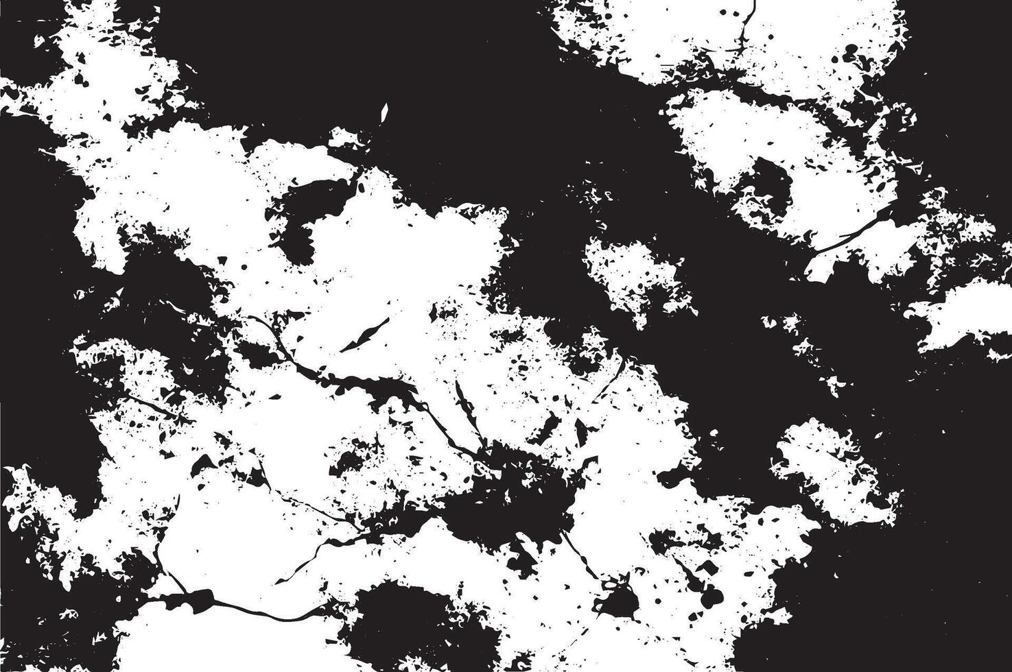 Grunge Black Ink Splatter Texture on White Background vector