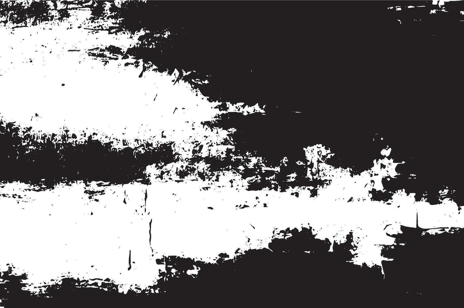Grunge Distressed Texture, Black and White Scratched and Weathered Background vector
