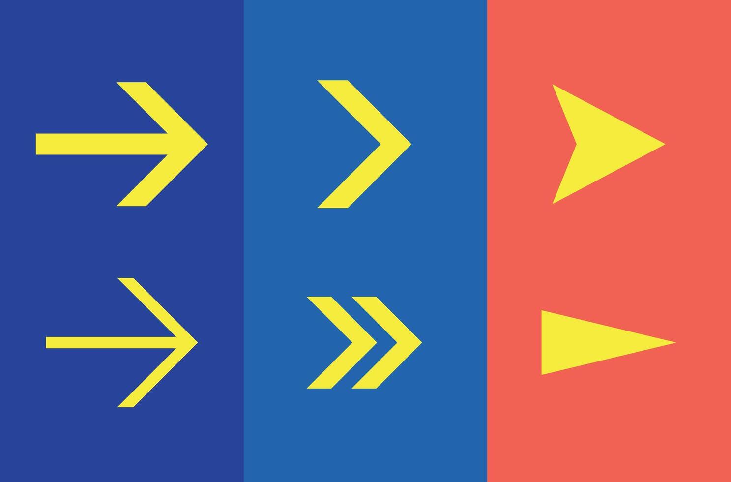Wayfinder arrows corporate malls shapes entrance directional this way sign vector