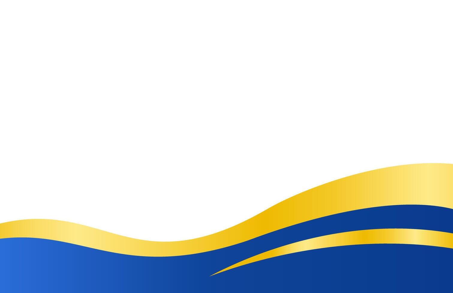 lassic Blue and Gold Abstract Waves for Award vector