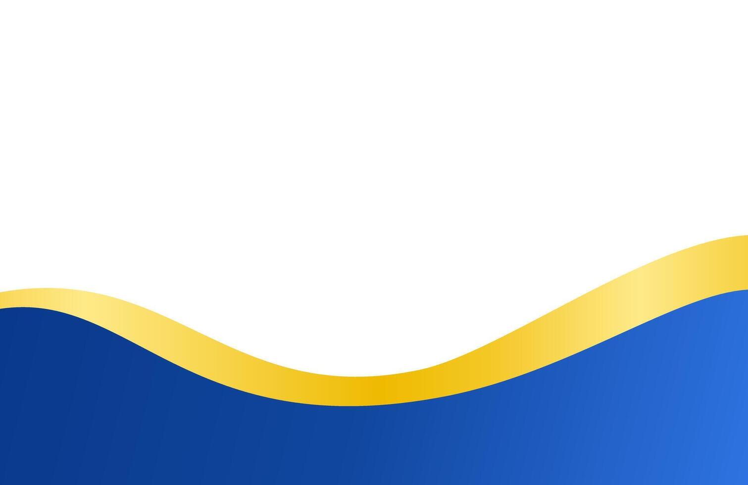 Luxurious Gold and Blue Abstract Flowing Lines vector