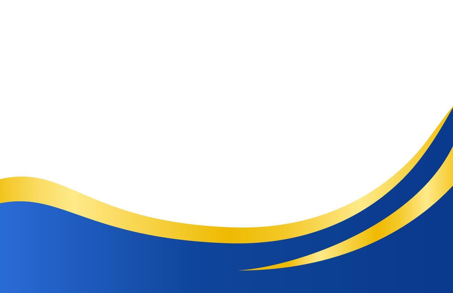 lassic Blue and Gold Abstract Waves vector