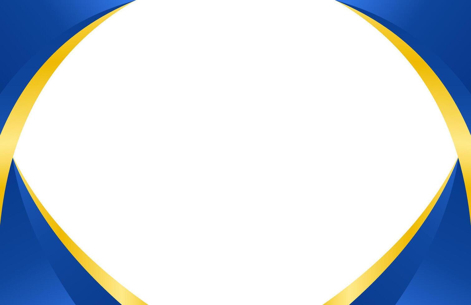 Chic Blue and Gold Gradient Background vector