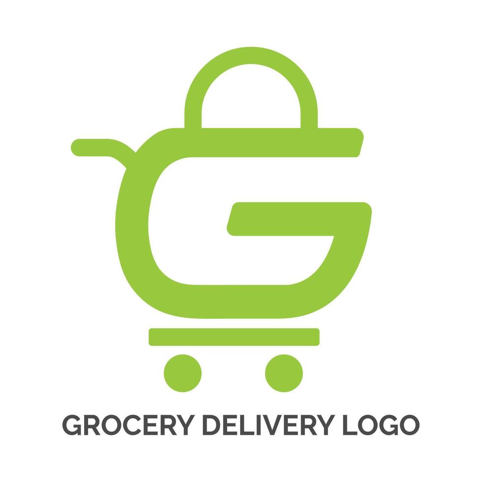 Grocery Delivery Logo Design vector