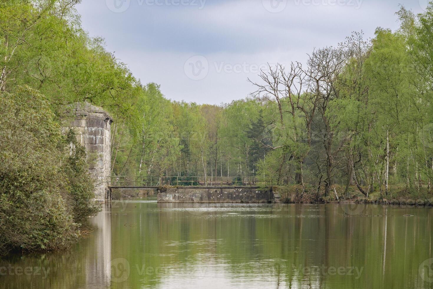 View on the moat of Fort Ertbrand in Kapellen photo