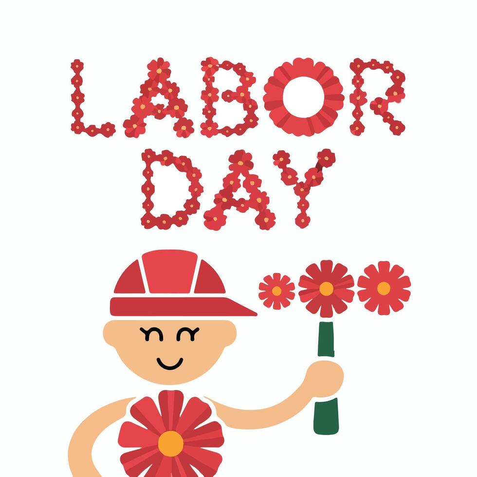 Labor day illustration vector