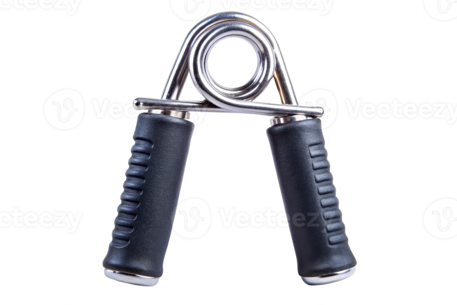 Hand grip strengthener for fitness and muscle training on a transparent background png