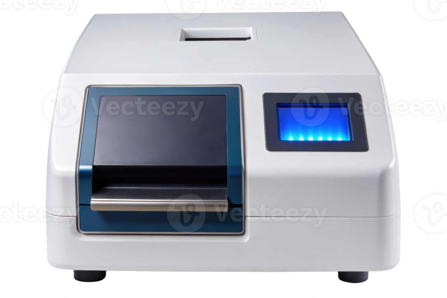 Modern laboratory instrument for scientific analysis isolated on a transparent background png
