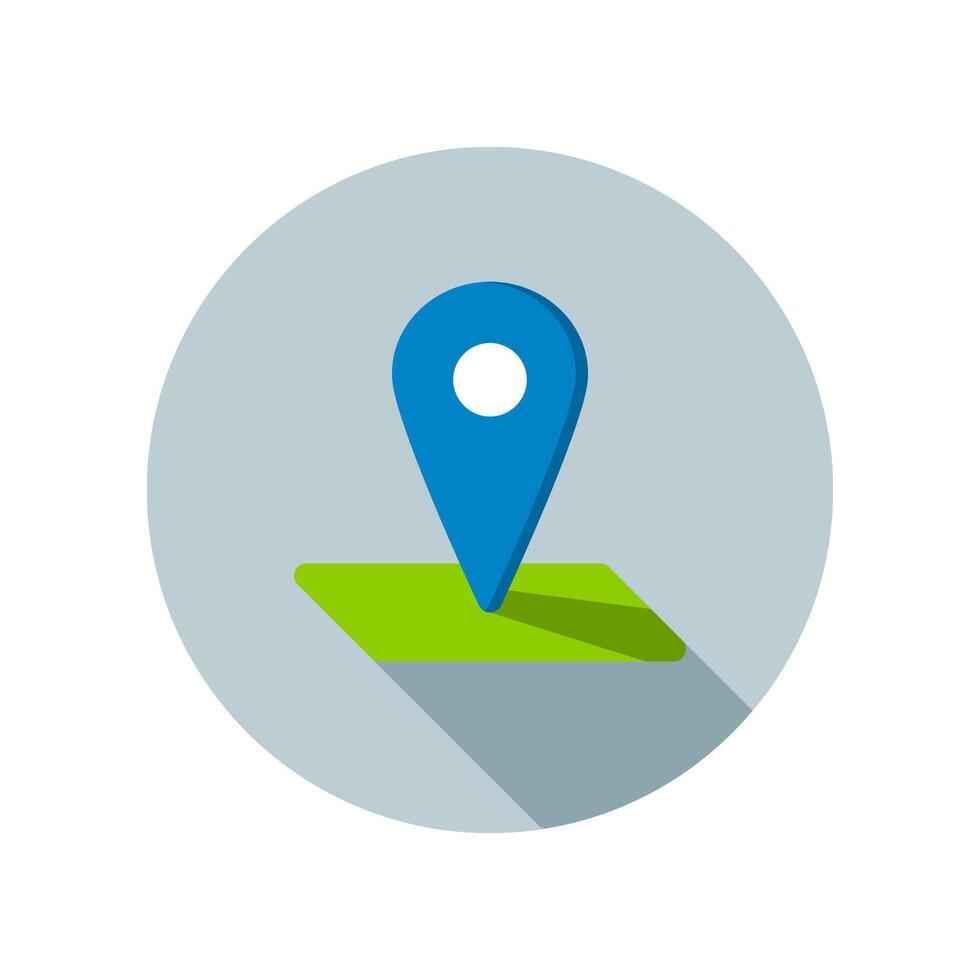 Design Illustration graphic of location icon with flat style. Suitable for UI, mobile design, web design, etc. vector