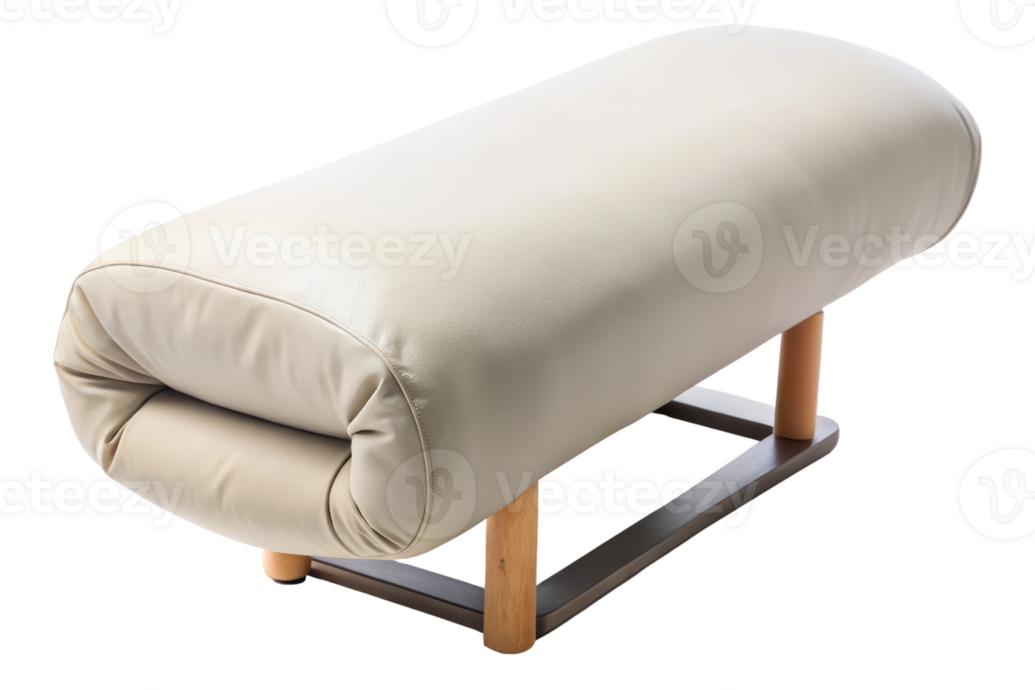 Massage table bolster for leg support comfort isolated on a transparent background png