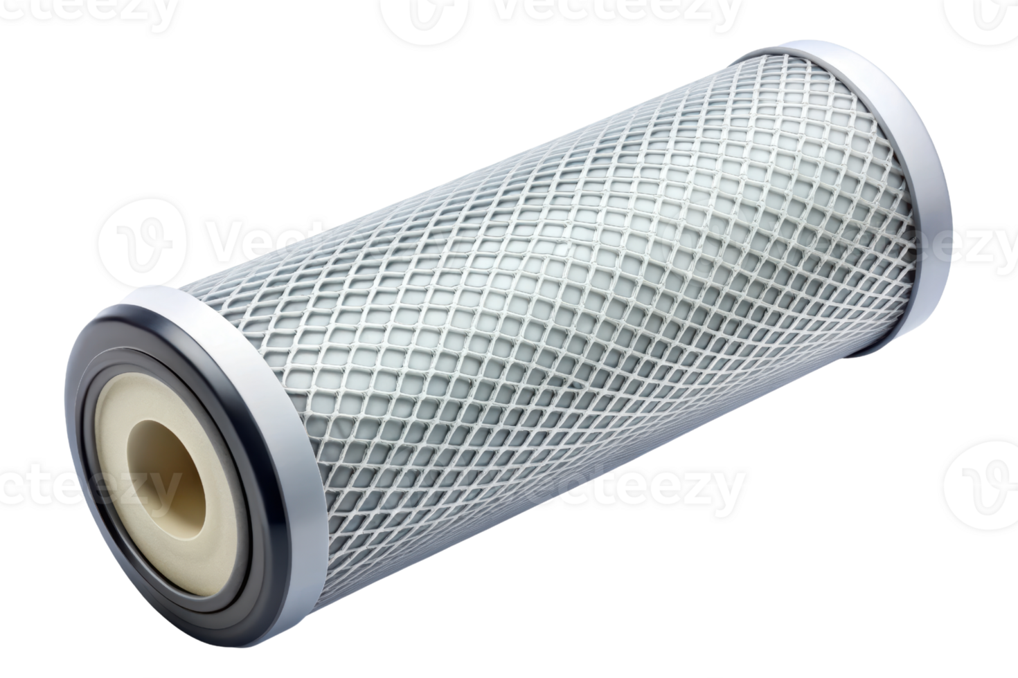 Air filter cartridge ensures clean airflow and efficiency isolated on a transparent background png