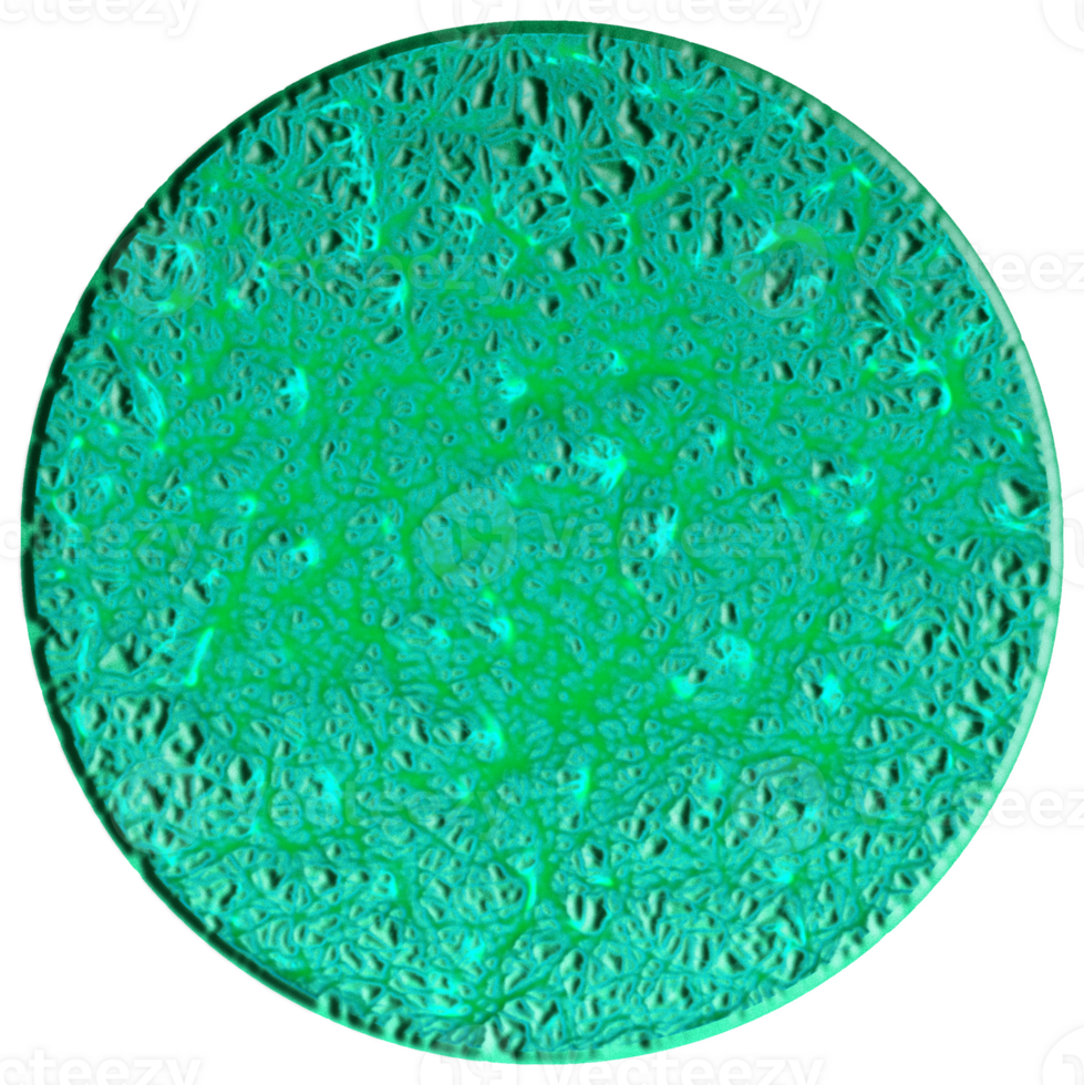 A circular green surface with a green pattern png