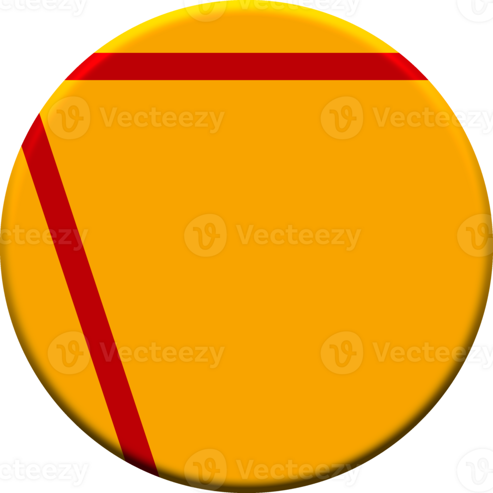 A yellow and red button with a red line png