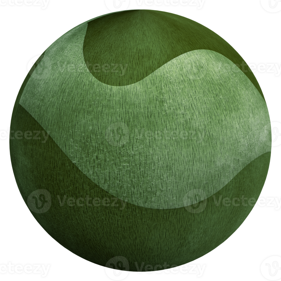Green 3d Ball png