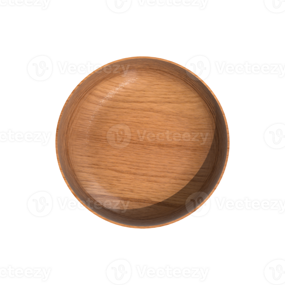 3d Wooden Plate Isolate png