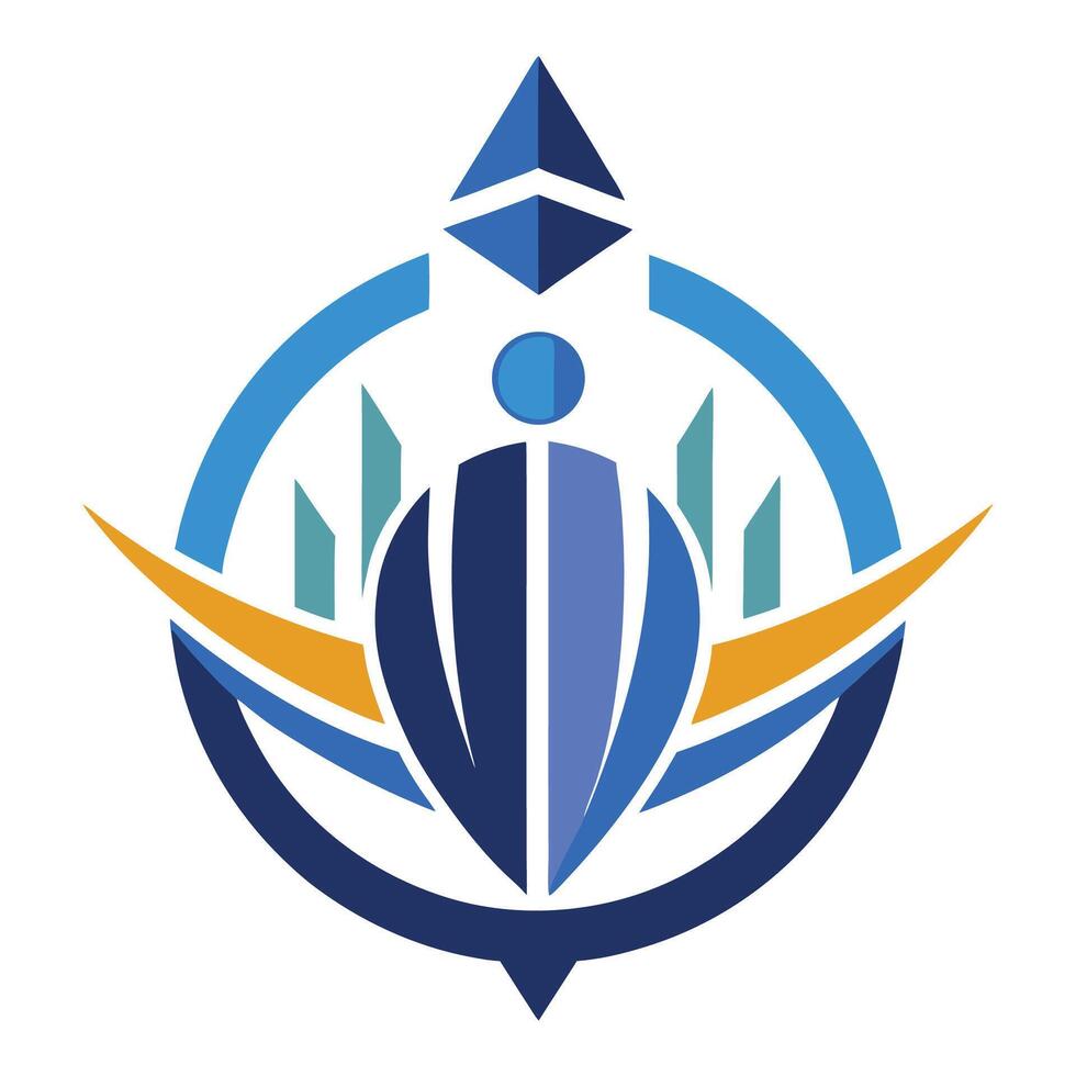 Strategic minimalist logo design representing business consulting focused on clarity and professionalism in branding vector