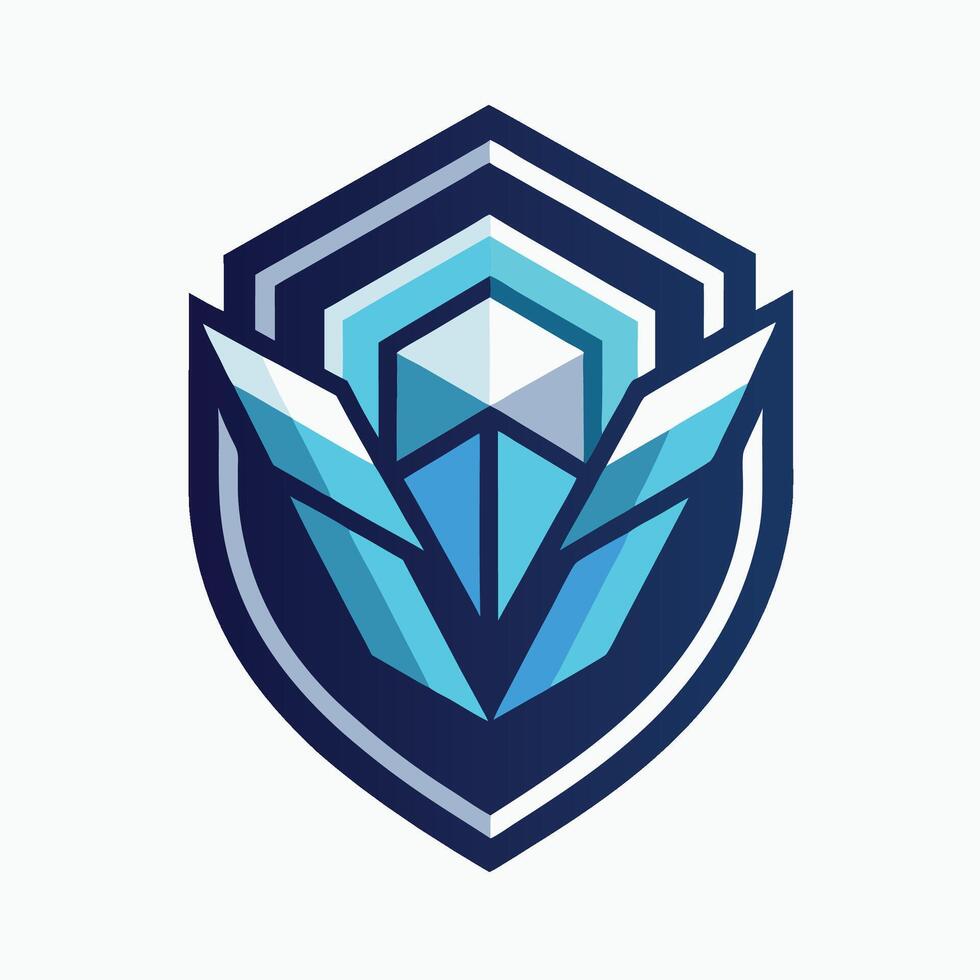 Sleek minimalist logo representing a predictive policing technology design focused on law enforcement innovation and data analysis for improved public safety measures vector