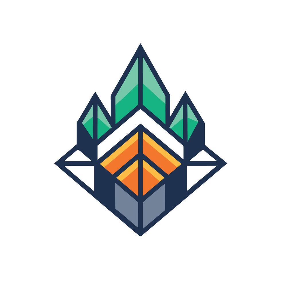 Sleek minimalist logo design for innovative smart retail startup showcasing modern branding elements and geometric shapes vector