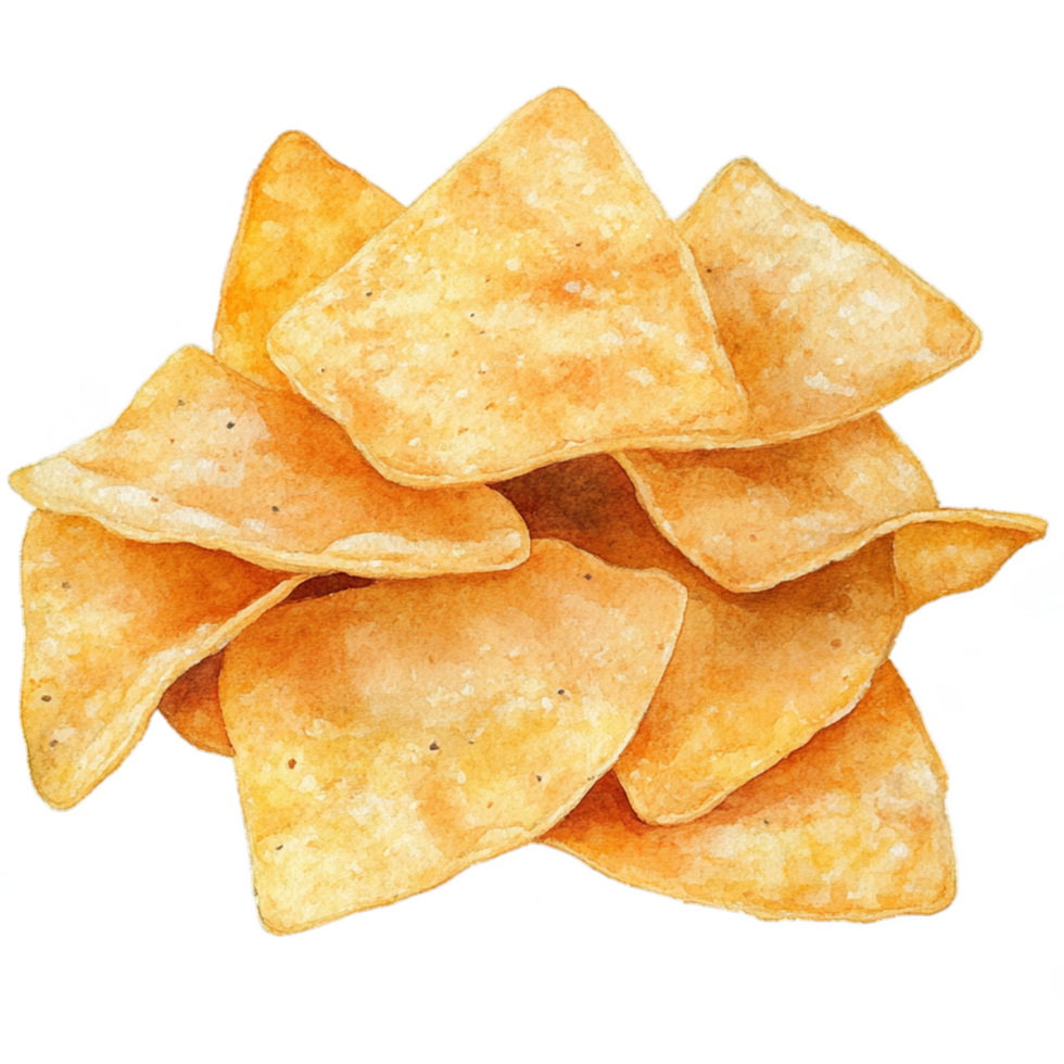 Watercolor Nachos transparent png