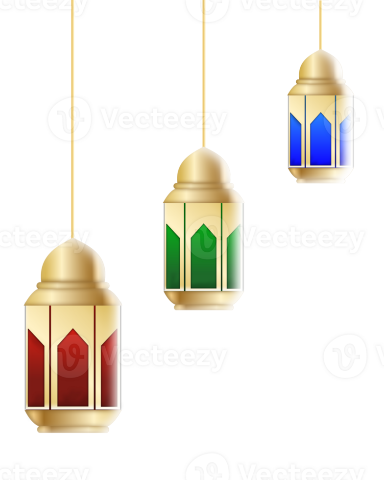 hanging ramadan lanterns png