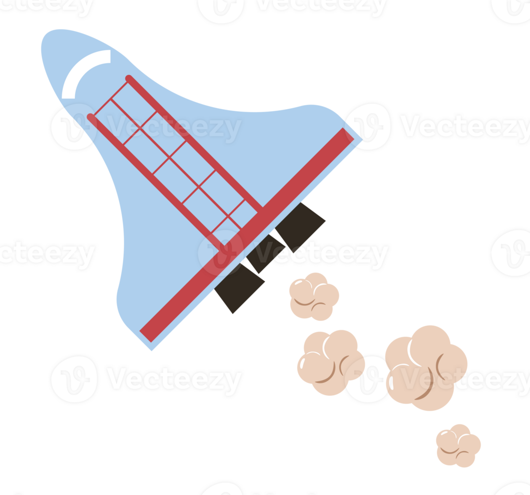 a Cartoon Rocket Illustration png