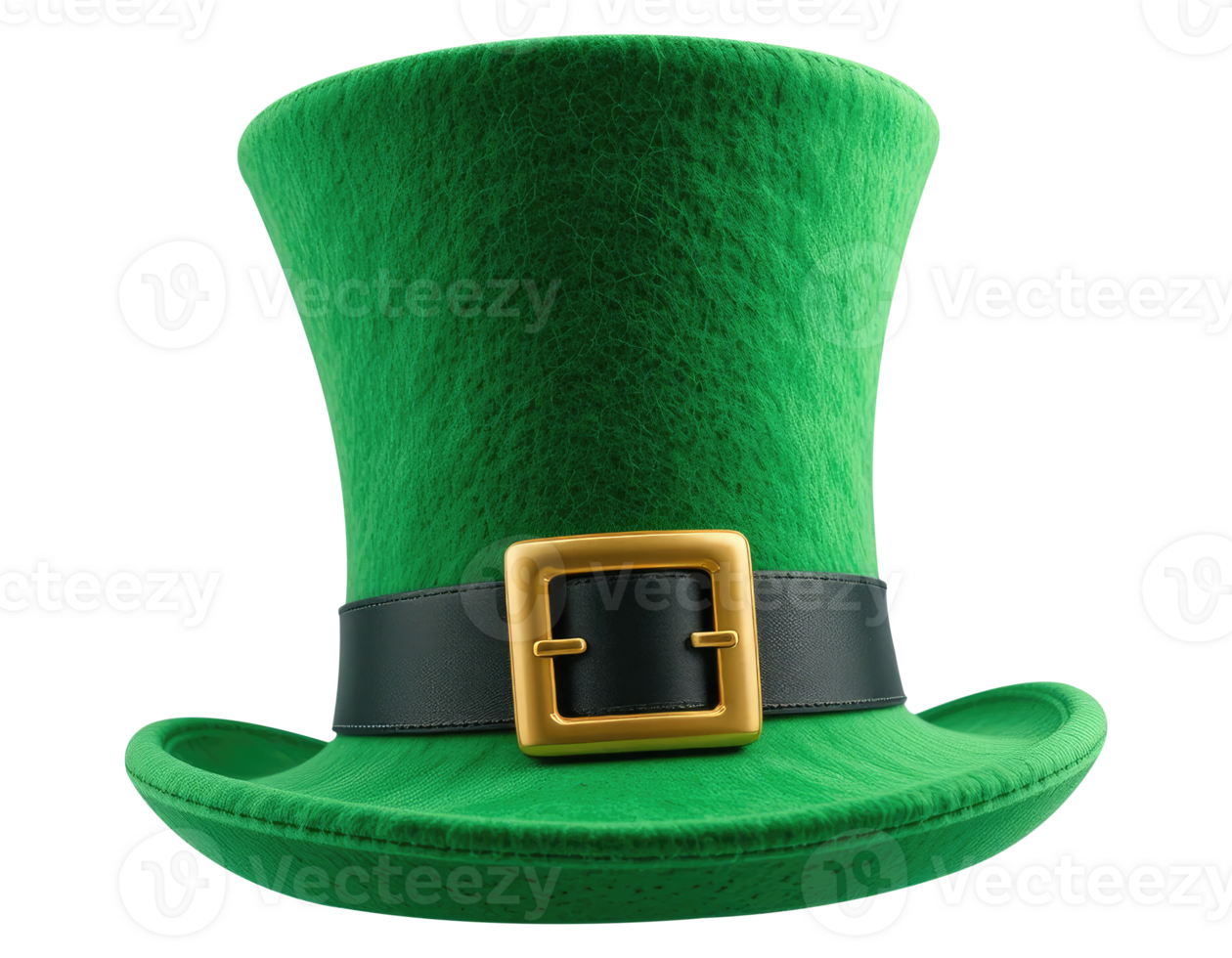 Irish Leprechaun Hat with Shamrock Decoration png
