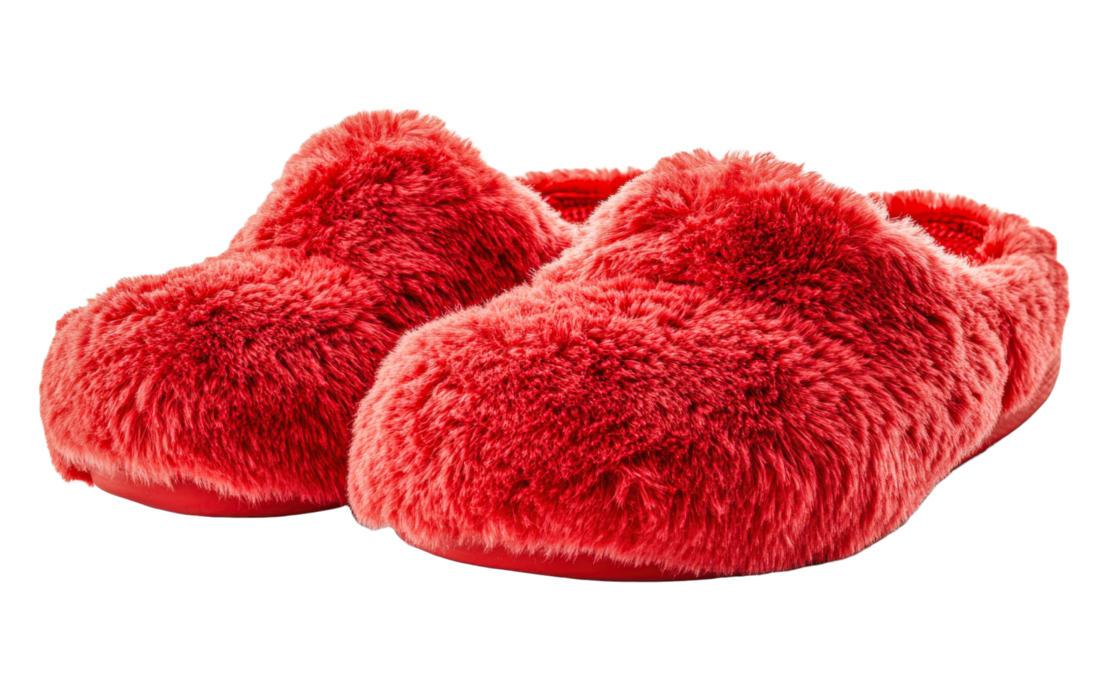 fuzzy winter soft slippers png