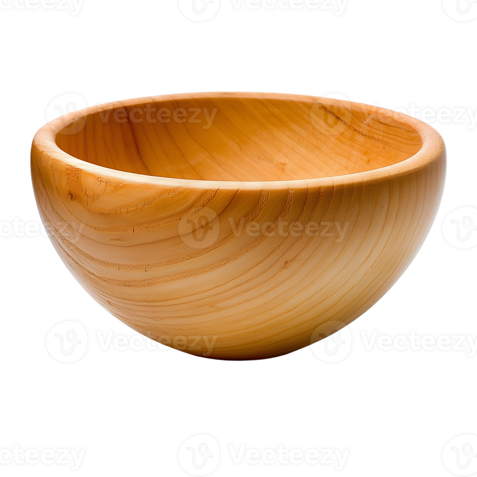 Elegant Carved Wooden Bowl Detail on Transparent Background, Interior, Artistic Design png