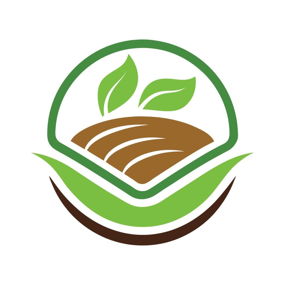 Clean logo representing a plant based meat alternative company focused on sustainability and healthy living for consumers seeking eco-friendly choices vector