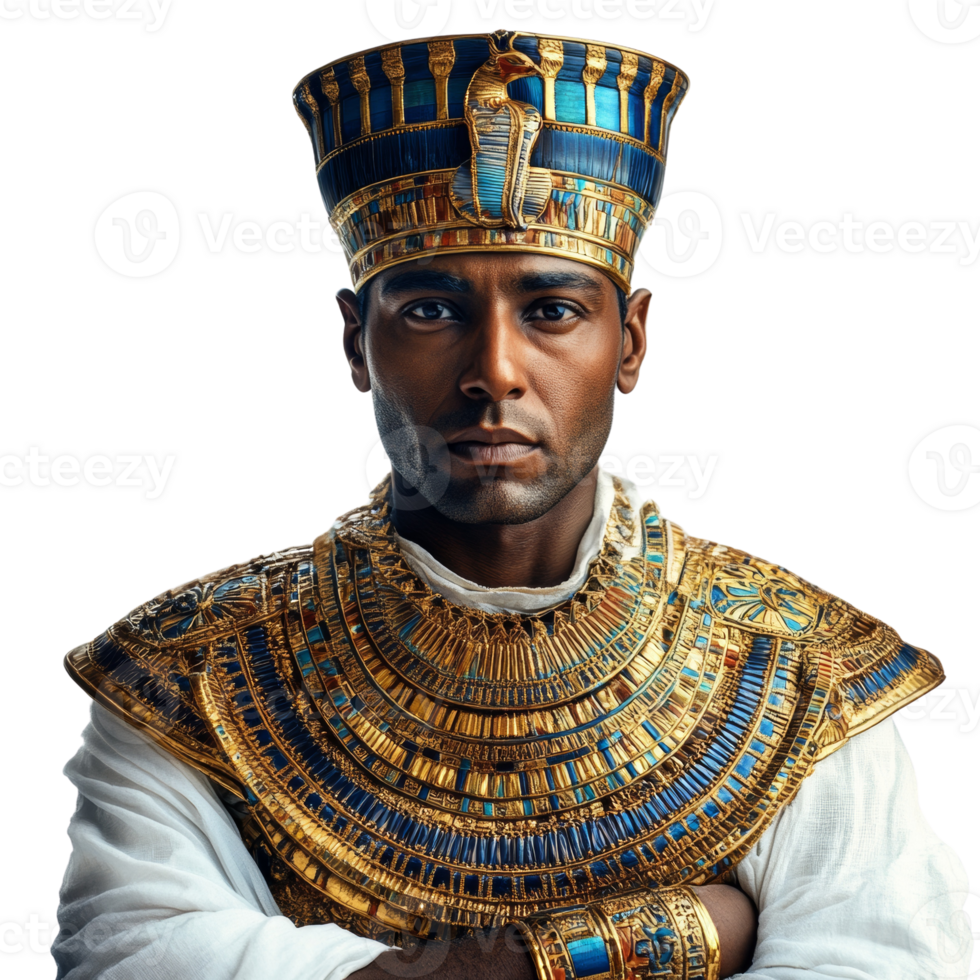 Majestic Pharaoh. A Glimpse into Ancient Egyptian Royalty's Enduring Legacy png
